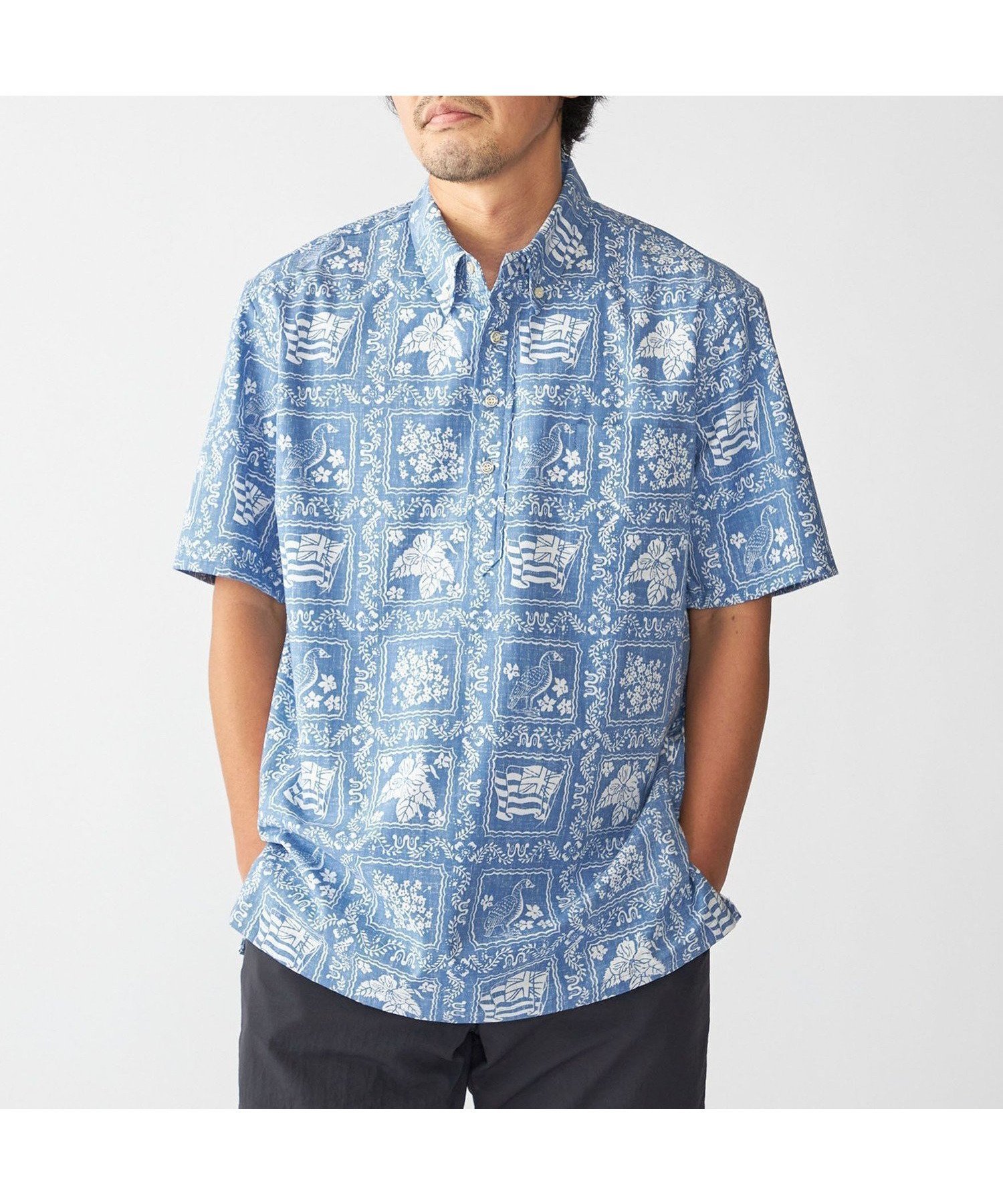 【シップス/SHIPS / MEN】の【SHIPS別注】Reyn Spooner 50th ANNIV ラハイナ-セーラー プルオーバーシャツ インテリア・キッズ・メンズ・レディースファッション・服の通販 founy(ファニー) 　ファッション　Fashion　メンズファッション　Men's Style Online　トップス・カットソー　Tops/Tshirt/Men　シャツ　Shirts　クラシック　Classic　スペシャル　Special　パターン　Pattern　別注　Special Order　定番　Standard　手描き　Hand Drawn　ライトブルー|ID: prp329100004560127 ipo3291000000032656301