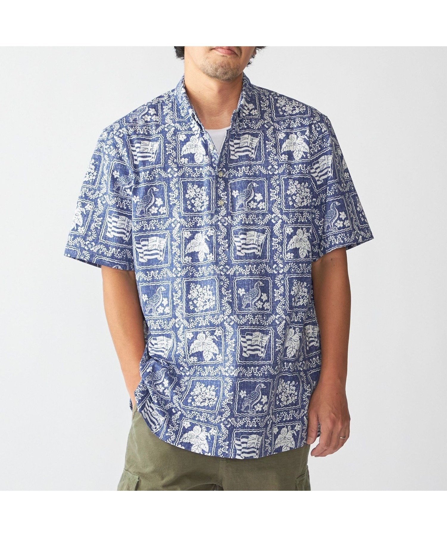 【シップス/SHIPS / MEN】の【SHIPS別注】Reyn Spooner 50th ANNIV ラハイナ-セーラー プルオーバーシャツ インテリア・キッズ・メンズ・レディースファッション・服の通販 founy(ファニー) 　ファッション　Fashion　メンズファッション　Men's Style Online　トップス・カットソー　Tops/Tshirt/Men　シャツ　Shirts　クラシック　Classic　スペシャル　Special　パターン　Pattern　別注　Special Order　定番　Standard　手描き　Hand Drawn　ネイビー|ID: prp329100004560127 ipo3291000000032656302