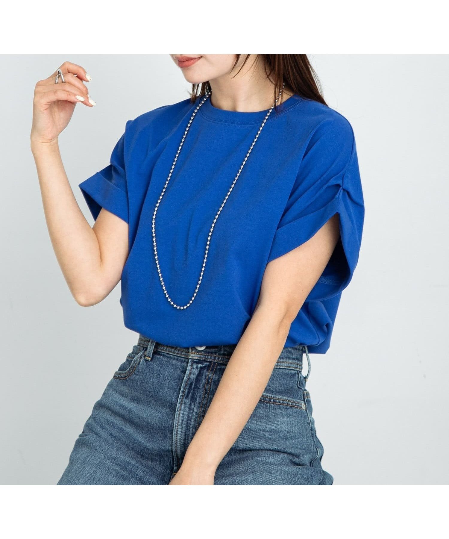 【サニーレーベル/Sonny Label / URBAN RESEARCH】のダブルタックフレンチスリーブプルオーバー インテリア・キッズ・メンズ・レディースファッション・服の通販 founy(ファニー) 　ファッション　Fashion　レディースファッション　WOMEN　トップス・カットソー　Tops/Tshirt　プルオーバー　Pullover　2025年　2025　2025春夏・S/S　Ss,Spring/Summer,2025　アクセサリー　Accessories　キャップ　Cap　シンプル　Simple　スリーブ　Sleeve　フレンチ　French　夏　Summer　S/S・春夏　Ss・Spring/Summer　ブルー|ID: prp329100004560137 ipo3291000000032384965