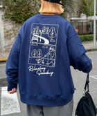 【チャオパニックティピー/CIAOPANIC TYPY】の【おじさんシリーズ】バックプリント裏毛ビックシルエットスウェット ネイビー|ID: prp329100004560152 ipo3291000000032241261