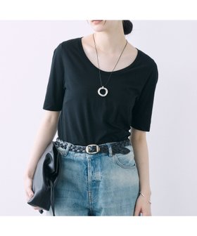 【バビロン/BABYLONE / KIDS】のUネックTEE 人気、トレンドファッション・服の通販 founy(ファニー) ファッション Fashion キッズファッション KIDS 2024年 2024 2024春夏・S/S Ss,Spring/Summer,2024 デコルテ Decolletage エレガント 上品 Elegant 夏 Summer |ID:prp329100004560168