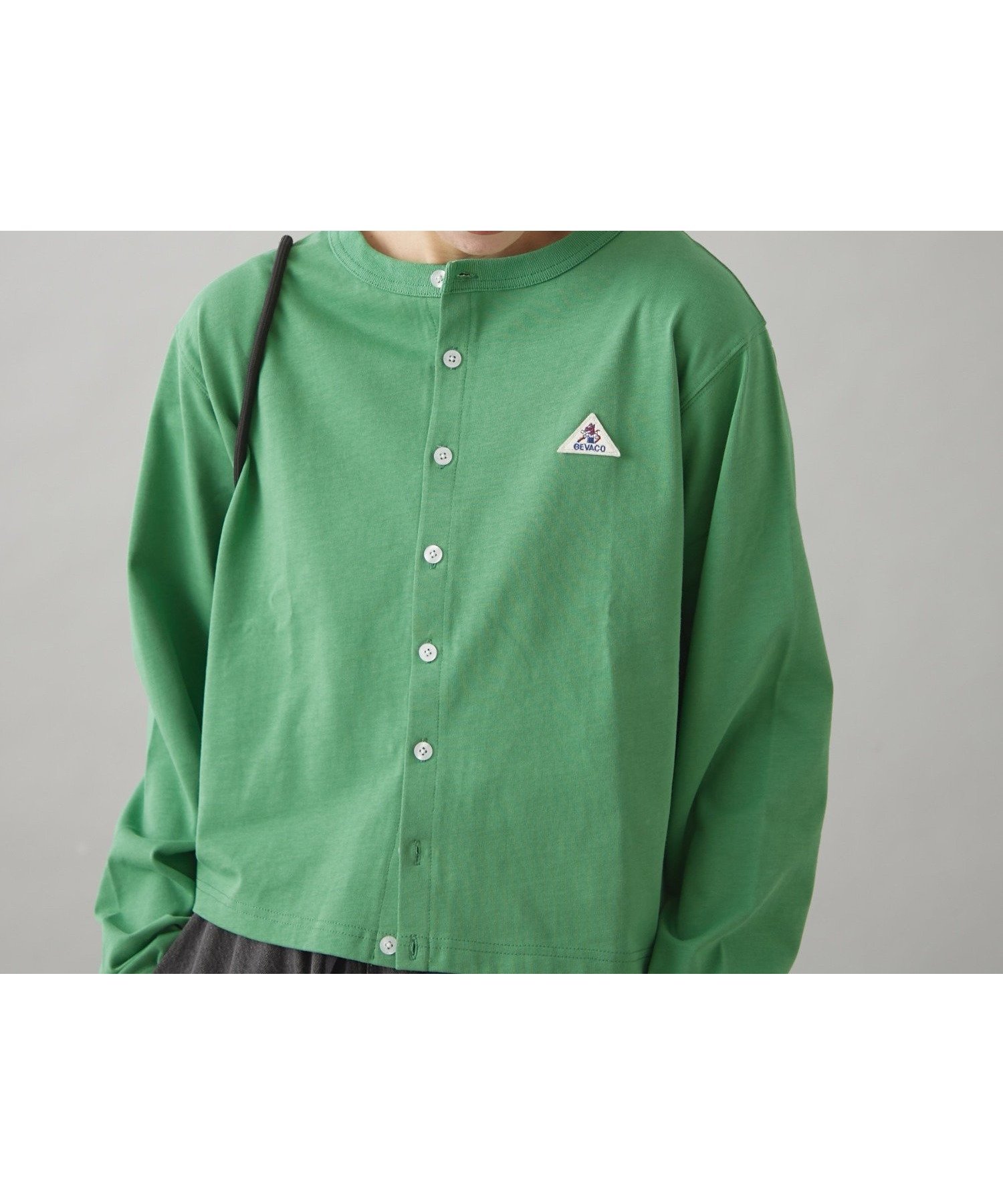 【チャオパニックティピー/CIAOPANIC TYPY】の【GEVACO】クルーネックショートカーディガン 人気、トレンドファッション・服の通販 founy(ファニー) 　ファッション　Fashion　レディースファッション　Ladies' Fashion Online　トップス・カットソー　Tops/Tshirt　カーディガン　Cardigans　カーディガン　Cardigan　コンパクト　Compact　ショート　Short　シンプル　Simple　デニム　Denim　プリーツ　Pleats　レース　Race　ワーク　Work　おすすめ　Recommend　 other-1|ID: prp329100004560176 ipo3291000000032669043