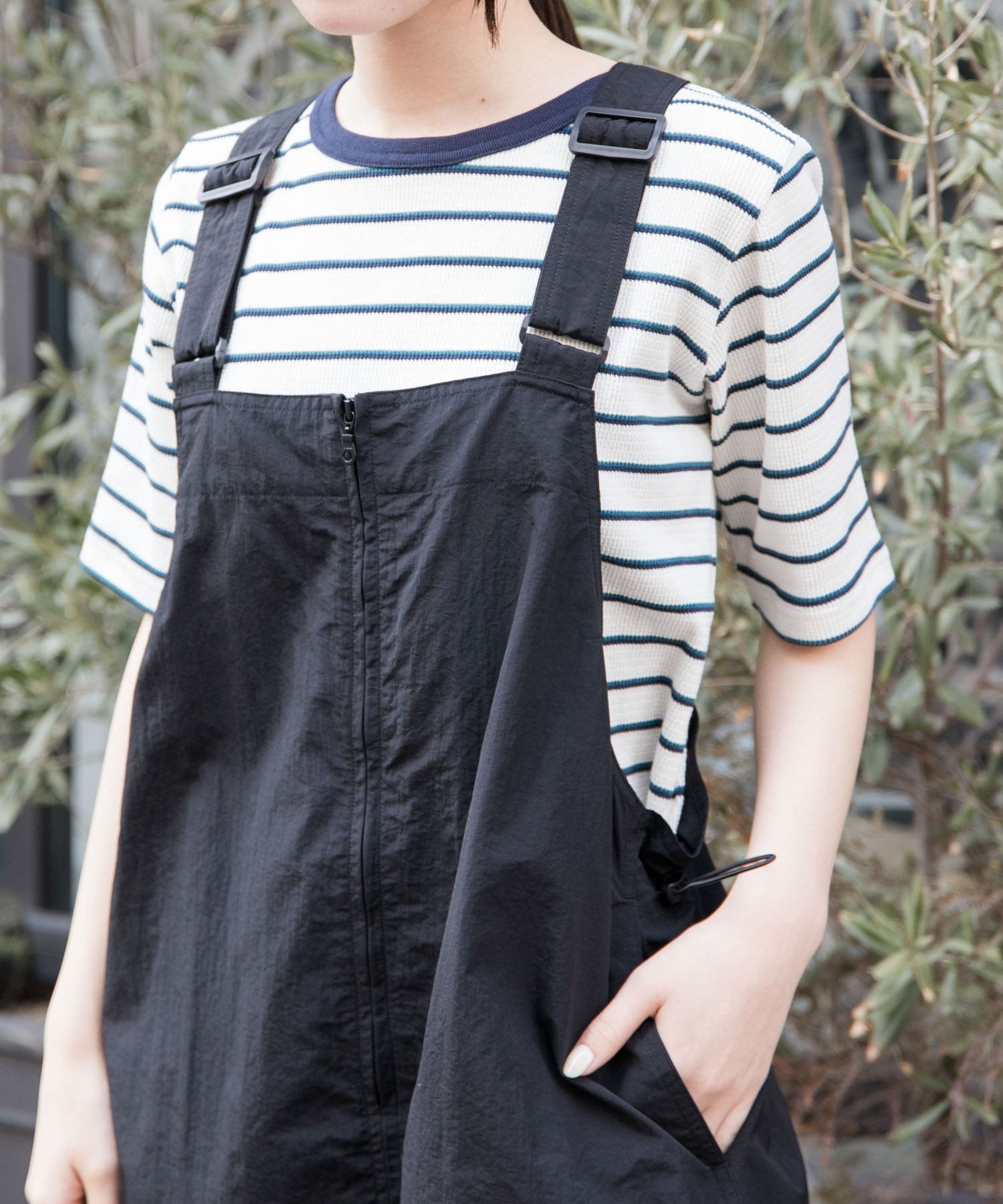【アーバンリサーチ ドアーズ/URBAN RESEARCH DOORS】のFORK SPOON ワッフルジャガードTシャツ インテリア・キッズ・メンズ・レディースファッション・服の通販 founy(ファニー) 　ファッション　Fashion　レディースファッション　Fashion for Women　トップス・カットソー　Cut & Sew Tops　シャツ・ブラウス・オフィスカジュアル　Elegant Blouses & Button-Ups　ロングTシャツ・Tシャツ　Longline T-Shirts & Tees　2025年　2025　2025春夏・S/S　Spring/Summer 2025 SS25　インナー　Innerwear　コンパクト　Compact, Small Size　スタンダード　Standard, Basic　ベーシック　Basic, Essential　ワッフル　Waffle, Waffle Knit　今季　This Season, Current Season　夏　Summer　S/S・春夏　SS, Spring/Summer, Warm Season　楽ちん　Easy Fit, Comfortable　NVYxBLU|ID: prp329100004560186 ipo3291000000033833226
