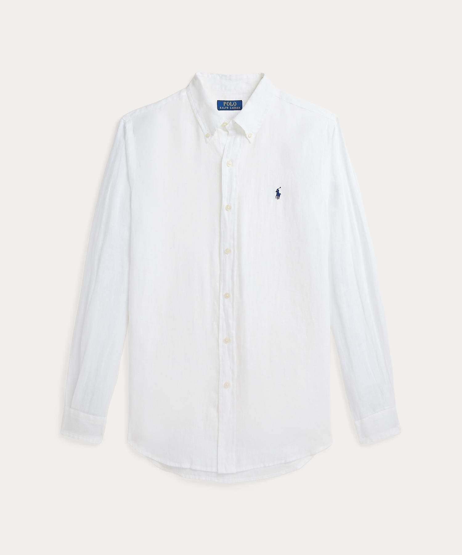 【ラルフローレン/RALPH LAUREN / MEN】のクラシック フィット リネン シャツ インテリア・キッズ・メンズ・レディースファッション・服の通販 founy(ファニー) 　ファッション　Fashion　メンズファッション　MEN　カフス　Cuffs　クラシック　Classic　フィット　Fit　プリーツ　Pleats　ボックス　Box　リネン　Linen　長袖　Long Sleeve　100ホワイト|ID: prp329100004560189 ipo3291000000032374171
