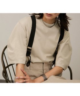 【サロン アダム エ ロペ/SALON adam et rope'】の【WEB限定】ラウンドスリーブTシャツ 接触冷感・UVケア 人気、トレンドファッション・服の通販 founy(ファニー) ファッション Fashion レディースファッション WOMEN トップス・カットソー Tops/Tshirt シャツ/ブラウス Shirts/Blouses ロング / Tシャツ T-Shirts インナー Inner シンプル Simple スリット Slit スリーブ Sleeve フィット Fit プリント Print ヘムライン Hemline ヨーク Yoke ラウンド Round おすすめ Recommend 夏 Summer |ID:prp329100004560199
