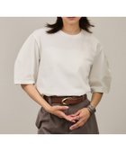 【サロン アダム エ ロペ/SALON adam et rope'】の【WEB限定】ラウンドスリーブTシャツ 接触冷感・UVケア 人気、トレンドファッション・服の通販 founy(ファニー) ファッション Fashion レディースファッション WOMEN トップス・カットソー Tops/Tshirt シャツ/ブラウス Shirts/Blouses ロング / Tシャツ T-Shirts インナー Inner シンプル Simple スリット Slit スリーブ Sleeve フィット Fit プリント Print ヘムライン Hemline ヨーク Yoke ラウンド Round おすすめ Recommend 夏 Summer thumbnail オフホワイト(15)|ID: prp329100004560199 ipo3291000000032241638