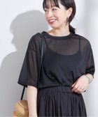 【ジャーナルスタンダード レサージュ/journal standard L'essage】のオーガンジーTシャツ 人気、トレンドファッション・服の通販 founy(ファニー) ファッション Fashion レディースファッション WOMEN トップス・カットソー Tops/Tshirt シャツ/ブラウス Shirts/Blouses ロング / Tシャツ T-Shirts 2025年 2025 2025春夏・S/S Ss,Spring/Summer,2025 おすすめ Recommend インナー Inner オーガンジー Organdy カーディガン Cardigan スリーブ Sleeve ロング Long 夏 Summer thumbnail ブラック|ID: prp329100004560204 ipo3291000000032241685