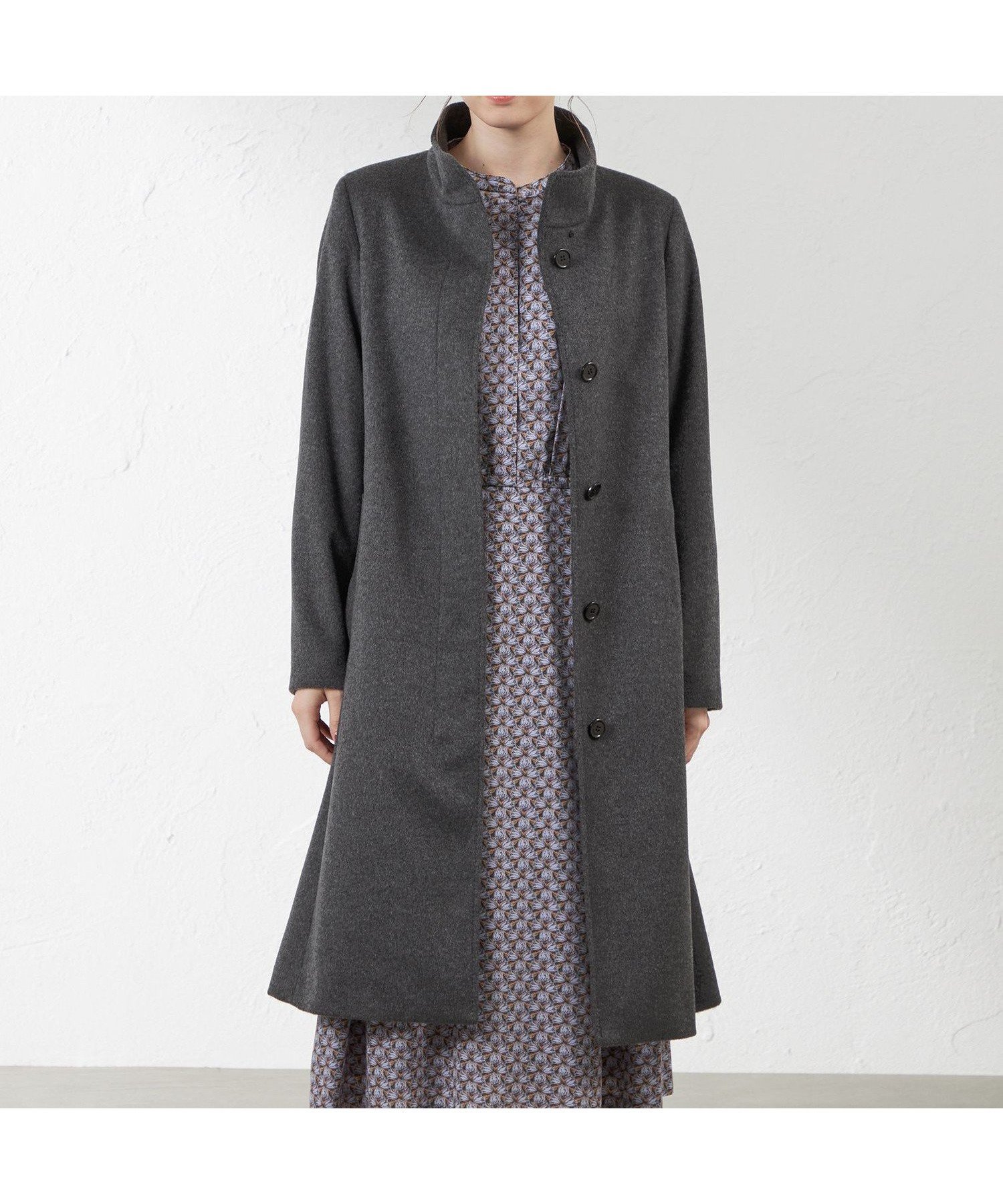 【アマカ/AMACA】のピュアカシミヤスタンドカラーコート 人気、トレンドファッション・服の通販 founy(ファニー) 　ファッション　Fashion　レディースファッション　WOMEN　アウター　Coat Outerwear　コート　Coats　エレガント 上品　Elegant　カシミヤ　Cashmere　クラシック　Classic　スタンダード　Standard　トライアングル　Triangle　 other-1|ID: prp329100004560213 ipo3291000000032241751