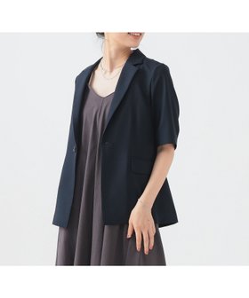 【ビーミングライフストアバイビームス/B:MING LIFE STORE by BEAMS】の【手洗いOK】ハーフスリーブ ジャケット(S~M) 人気、トレンドファッション・服の通販 founy(ファニー) ファッション Fashion レディースファッション WOMEN アウター Coat Outerwear ジャケット Jackets おすすめ Recommend ジャケット Jacket スラックス Slacks スリーブ Sleeve デニム Denim ハーフ Half 夏 Summer |ID:prp329100004560251