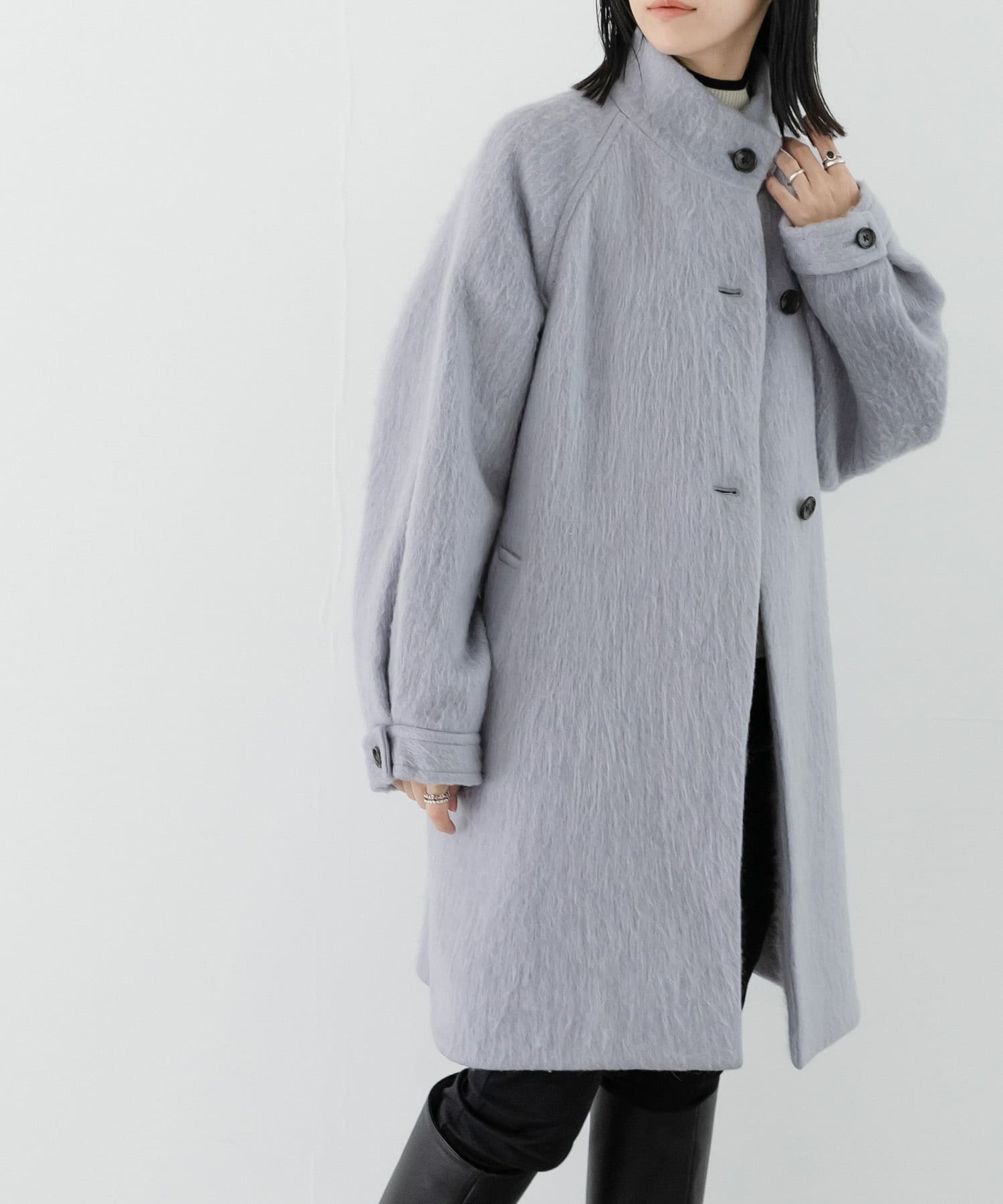 【アーバンリサーチ/URBAN RESEARCH】のバルカラーシャギーコート 人気、トレンドファッション・服の通販 founy(ファニー) 　ファッション　Fashion　レディースファッション　WOMEN　アウター　Coat Outerwear　コート　Coats　2023年　2023　2023-2024秋冬・A/W　Aw/Autumn/Winter//Fw/Fall-Winter/2023-2024　冬　Winter　スタンド　Stand　スリム　Slim　スリーブ　Sleeve　バランス　Balance　ミドル　Middle　ラウンド　Round　ルーズ　Loose　ロング　Long　A/W・秋冬　Aw・Autumn/Winter・Fw・Fall-Winter　 other-1|ID: prp329100004560254 ipo3291000000032242089