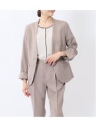 【タカキュー/TAKA-Q】のストレッチウォッシャブル 1ボタン カラーレスジャケット ベージュ(セットアップ可能) 【25SS】 レディース セットアップ スーツ ジャケット ビジネス カジュアル 仕事 通勤 入学 卒業 ハレの日 33ベージュ|ID: prp329100004560257 ipo3291000000033496877