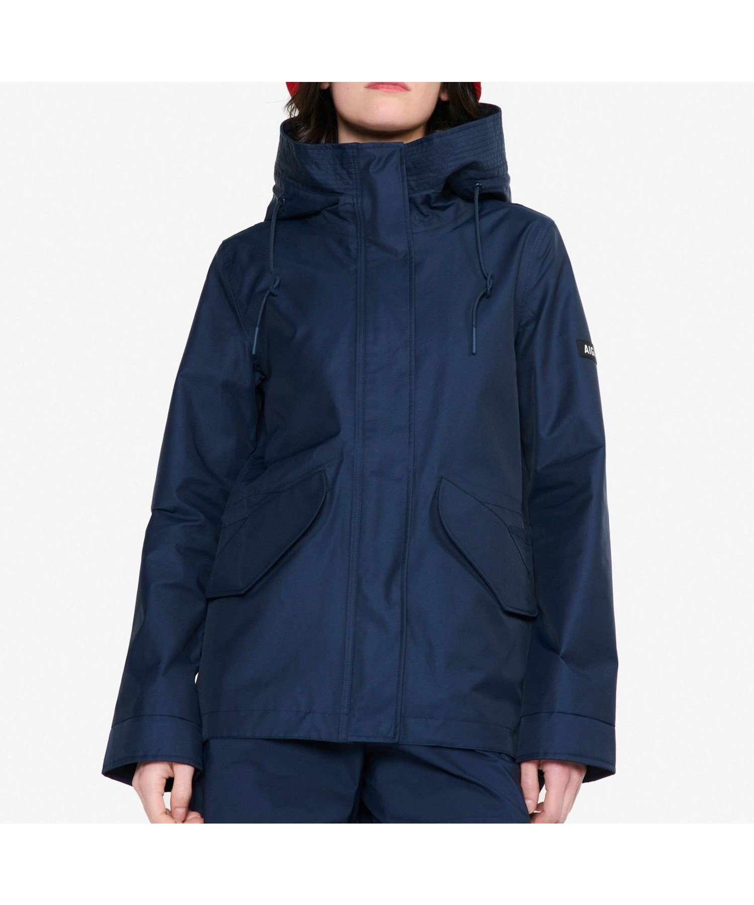 【エーグル/AIGLE】の透湿防水 フィッシュテールフーデッドジャケット / マウンテンパーカー インテリア・キッズ・メンズ・レディースファッション・服の通販 founy(ファニー) 　ファッション　Fashion　レディースファッション　WOMEN　アウター　Coat Outerwear　ジャケット　Jackets　エレガント 上品　Elegant　シンプル　Simple　ジャケット　Jacket　ドローコード　Draw Cord　ドローストリング　Drawstring　ハンド　Hand　パーカー　Hoodie　フィット　Fit　フラップ　Flap　ポケット　Pocket　ミドル　Middle　レギュラー　Regular　定番　Standard　ネイビー|ID: prp329100004560263 ipo3291000000032242171