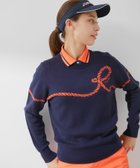 【ジュンアンドロペ/JUN&ROPE】のRロープ柄クルーネック長袖プルオーバー ネイビー(40)|ID: prp329100004560265 ipo3291000000032242181
