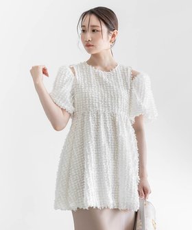 【ランダ/RANDA】の2WAYスリーブバブルヘムブラウス 人気、トレンドファッション・服の通販 founy(ファニー) ファッション Fashion レディースファッション WOMEN トップス・カットソー Tops/Tshirt シャツ/ブラウス Shirts/Blouses おすすめ Recommend ストレート Straight トレンド Trend バランス Balance フェミニン Feminine フリンジ Fringe 今季 This Season 切替 Switching |ID:prp329100004560267