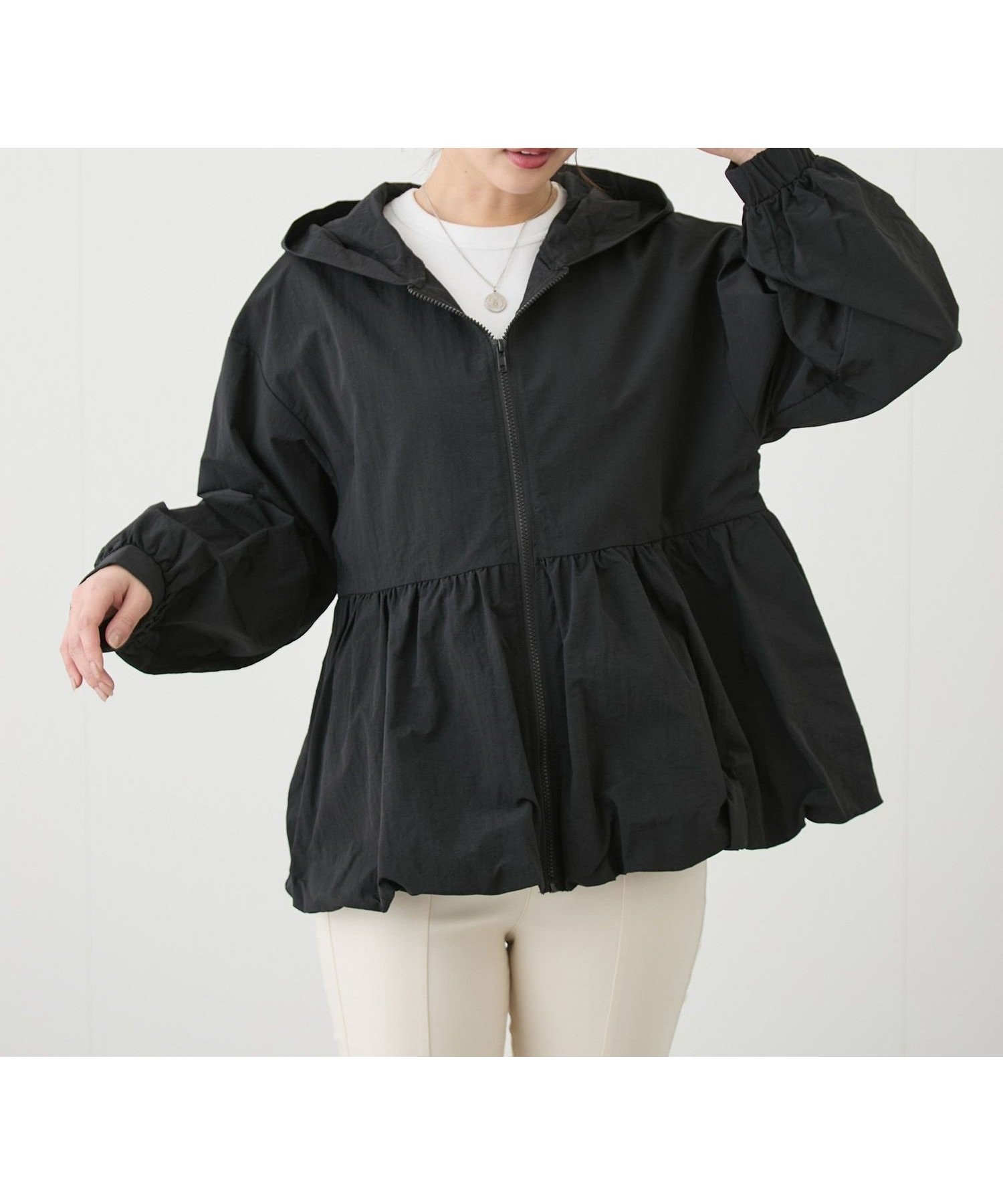 【ジャイロ/JAYRO】のバルーンペプラムマンパ インテリア・キッズ・メンズ・レディースファッション・服の通販 founy(ファニー) 　ファッション　Fashion　レディースファッション　WOMEN　おすすめ　Recommend　バランス　Balance　バルーン　Balloon　パーカー　Hoodie　ペプラム　Peplum　ボトム　Bottom　ポケット　Pocket　春　Spring　ブラック(01)|ID: prp329100004560268 ipo3291000000032242207