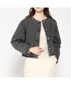 【プレフェリール/PREFERIR】のショートデニムジャケット 人気、トレンドファッション・服の通販 founy(ファニー) ファッション Fashion レディースファッション WOMEN アウター Coat Outerwear ジャケット Jackets デニムジャケット Denim Jackets クール Cool ショート Short スタイリッシュ Stylish thumbnail ブラック|ID: prp329100004560290 ipo3291000000032242365