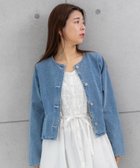 【プレフェリール/PREFERIR】のショートデニムジャケット 人気、トレンドファッション・服の通販 founy(ファニー) ファッション Fashion レディースファッション WOMEN アウター Coat Outerwear ジャケット Jackets デニムジャケット Denim Jackets クール Cool ショート Short スタイリッシュ Stylish thumbnail ブルー|ID: prp329100004560290 ipo3291000000032242367