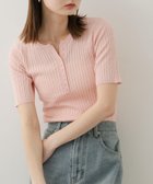 【センスオブプレイス/SENSE OF PLACE by URBAN RESEARCH】のヘンリーネックミニケーブルセーター(半袖) 人気、トレンドファッション・服の通販 founy(ファニー) ファッション Fashion レディースファッション WOMEN トップス・カットソー Tops/Tshirt 2025年 2025 2025春夏・S/S Ss,Spring/Summer,2025 おすすめ Recommend インナー Inner シンプル Simple ジャケット Jacket ワイド Wide 半袖 Short Sleeve 夏 Summer S/S・春夏 Ss・Spring/Summer thumbnail PINK|ID: prp329100004560293 ipo3291000000032242410