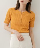 【センスオブプレイス/SENSE OF PLACE by URBAN RESEARCH】のヘンリーネックミニケーブルセーター(半袖) 人気、トレンドファッション・服の通販 founy(ファニー) ファッション Fashion レディースファッション WOMEN トップス・カットソー Tops/Tshirt 2025年 2025 2025春夏・S/S Ss,Spring/Summer,2025 おすすめ Recommend インナー Inner シンプル Simple ジャケット Jacket ワイド Wide 半袖 Short Sleeve 夏 Summer S/S・春夏 Ss・Spring/Summer thumbnail ORANGE|ID: prp329100004560293 ipo3291000000032242412