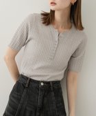 【センスオブプレイス/SENSE OF PLACE by URBAN RESEARCH】のヘンリーネックミニケーブルセーター(半袖) 人気、トレンドファッション・服の通販 founy(ファニー) ファッション Fashion レディースファッション WOMEN トップス・カットソー Tops/Tshirt 2025年 2025 2025春夏・S/S Ss,Spring/Summer,2025 おすすめ Recommend インナー Inner シンプル Simple ジャケット Jacket ワイド Wide 半袖 Short Sleeve 夏 Summer S/S・春夏 Ss・Spring/Summer thumbnail GRAY|ID: prp329100004560293 ipo3291000000032242413