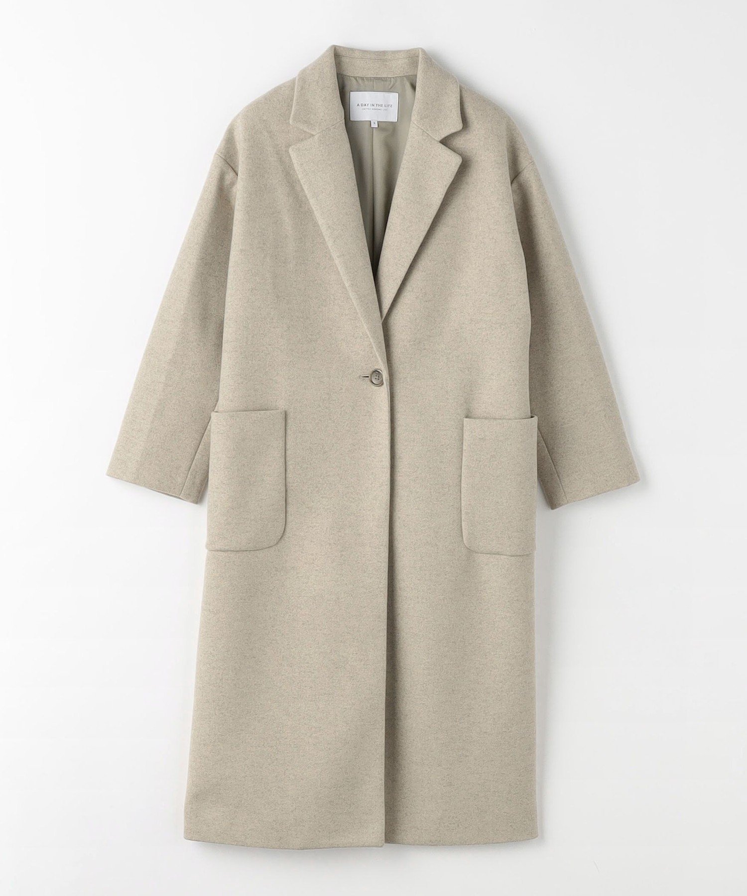 【ユナイテッドアローズ/UNITED ARROWS】のニットメルトン チェスターコート A DAY IN THE LIFE インテリア・キッズ・メンズ・レディースファッション・服の通販 founy(ファニー) 　ファッション　Fashion　レディースファッション　Fashion for Women　アウター　Coat / Outerwear Collection　コート・ロングコート・ピーコート　Long Coats, Peacoats & More　チェスターコート・ロング丈アウター　Chester Coats / Chesterfield Long Coats　チェスターコート　Chester Coat, Long Coat　チェック　Check, Plaid, Tartan　トレンド　Trend, Trending Now　フロント　Front, Front Design　マフラー　Scarf, Muffler　メルトン　Melton, Heavy Wool　ロング　Long, Long-Length　定番　Standard, Basic Item　NATURAL|ID: prp329100004560297 ipo3291000000033883756
