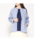 【クロコダイル/CROCODILE】のドロスト ジップアップ ブルゾン ブルーグレー|ID: prp329100004560302 ipo3291000000032242475