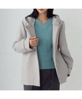 【コムサイズム/COMME CA ISM】の2WAY ポリエステルレーヨン ジャージー デタッチャブルフーデットショートコート 人気、トレンドファッション・服の通販 founy(ファニー) ファッション Fashion レディースファッション WOMEN アウター Coat Outerwear コート Coats おすすめ Recommend インナー Inner ショート Short ジャージー Jersey 軽量 Lightweight |ID:prp329100004560305