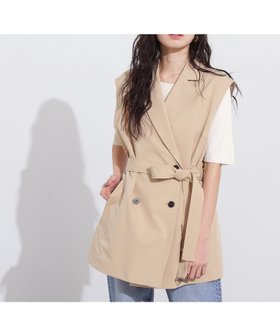 【エヌ ナチュラルビューティーベーシック/N.Natural Beauty basic】のトレンチ風ジレ 人気、トレンドファッション・服の通販 founy(ファニー) ファッション Fashion レディースファッション WOMEN アウター Coat Outerwear トップス・カットソー Tops/Tshirt ベスト/ジレ Gilets/Vests センター Center トレンチ Trench ヨーク Yoke |ID:prp329100004560307
