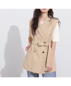 【エヌ ナチュラルビューティーベーシック/N.Natural Beauty basic】のトレンチ風ジレ ベージュ1|ID: prp329100004560307 ipo3291000000032242522