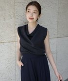 【アニュアンス/anuans】のドレープネックニットトップス NAVY|ID:prp329100004560317