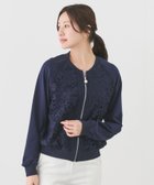 【ジャイロ/JAYRO】のレース切替ノーカラーブルゾン ネイビー(40)|ID: prp329100004560318 ipo3291000000032242596