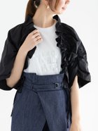【テチチ/Te chichi】のドロストギャザーボレロジャケット ブラック|ID: prp329100004560325 ipo3291000000032665492