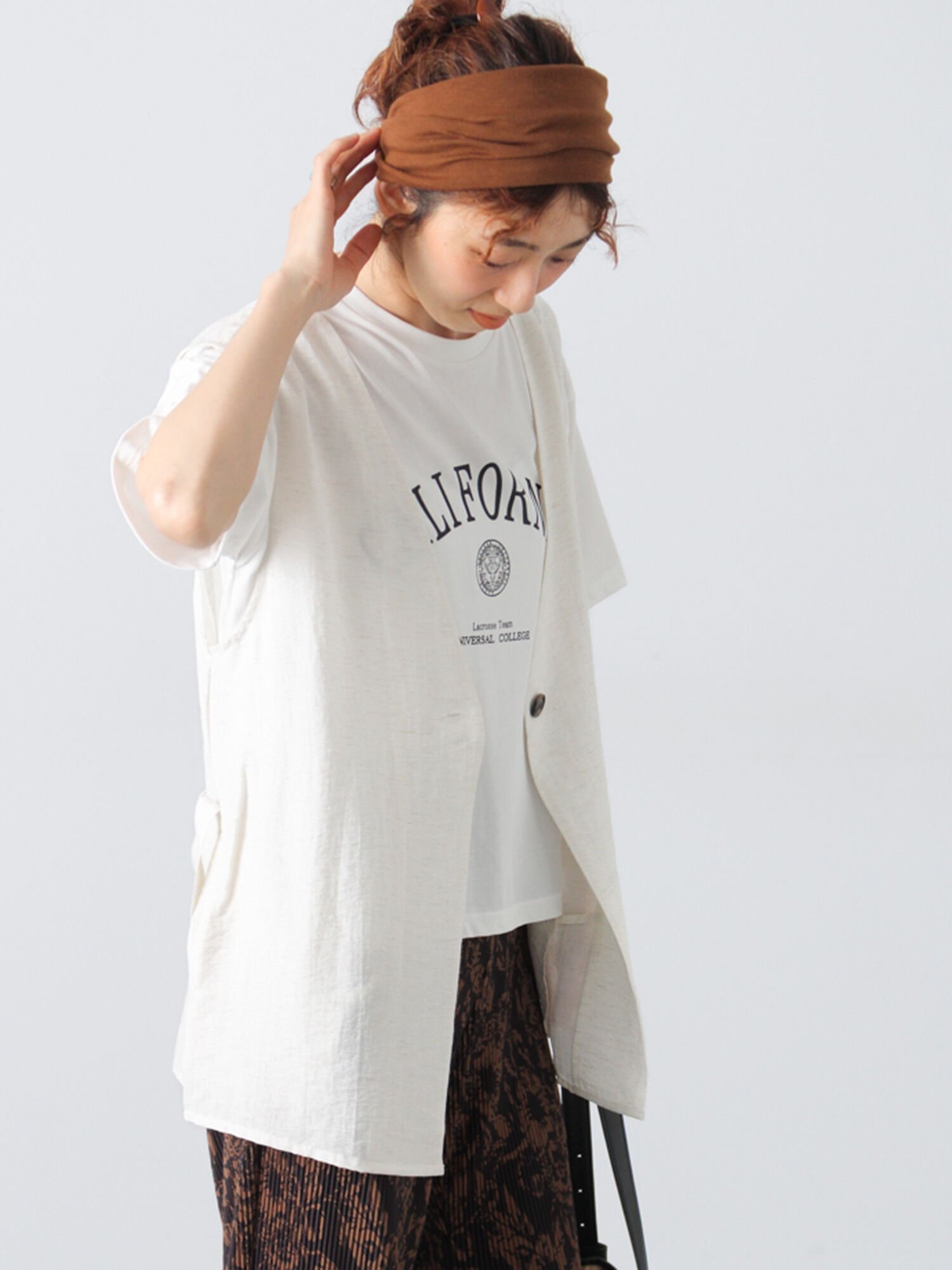 【テチチ/Te chichi】のベルト付き麻調ジレ 人気、トレンドファッション・服の通販 founy(ファニー) 　ファッション　Fashion　レディースファッション　Fashion for Women　アウター　Coat / Outerwear Collection　トップス・カットソー　Cut & Sew Tops　ベスト&ジレ / 重ね着スタイル　Vests & Gilets　ベルト&ウエストマーク　Belts & Waist Accessories　カットソー　Cut and Sewn Top　シンプル　Simple, Minimal　 other-1|ID: prp329100004560330 ipo3291000000033388092