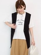 【テチチ/Te chichi】のベルト付き麻調ジレ ブラック|ID: prp329100004560330 ipo3291000000033713936