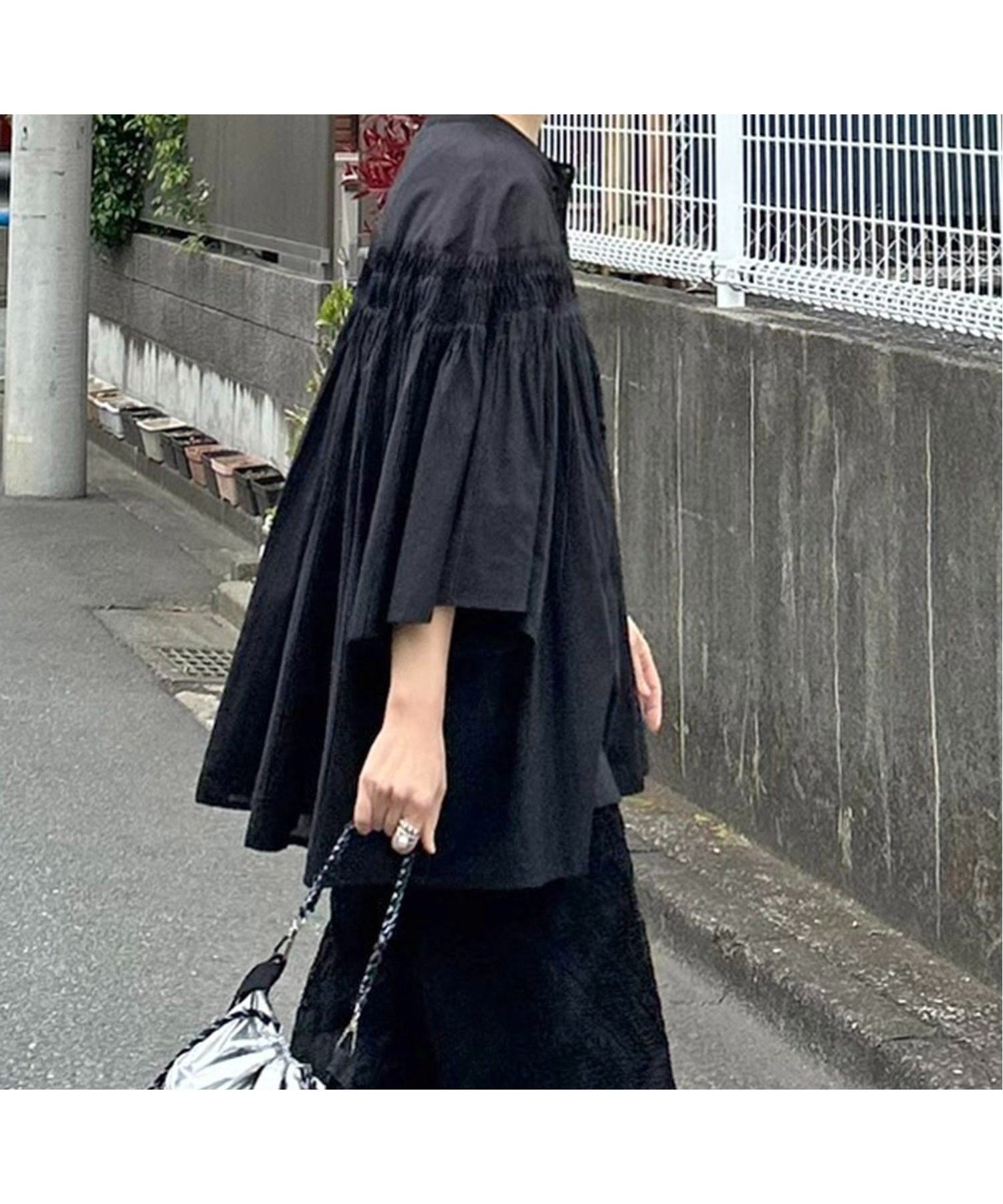 【ノッチ/notch】の【 notch. by KR 】ピンタックフレアブラウス インテリア・キッズ・メンズ・レディースファッション・服の通販 founy(ファニー) 　ファッション　Fashion　レディースファッション　WOMEN　トップス・カットソー　Tops/Tshirt　シャツ/ブラウス　Shirts/Blouses　春　Spring　デニム　Denim　トレンド　Trend　バランス　Balance　フレア　Flare　リラックス　Relax　S/S・春夏　Ss・Spring/Summer　おすすめ　Recommend　夏　Summer　ブラック|ID: prp329100004560333 ipo3291000000032242668
