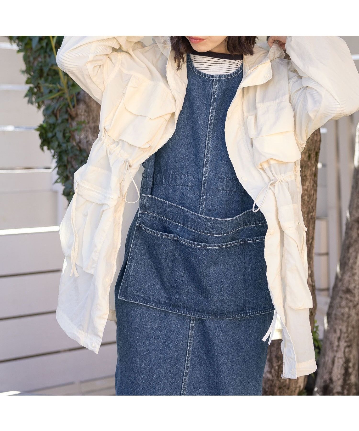 【ニコアンド/niko and】のドロストモンスターブルゾン インテリア・キッズ・メンズ・レディースファッション・服の通販 founy(ファニー) 　ファッション　Fashion　レディースファッション　WOMEN　アウター　Coat Outerwear　ブルゾン　Blouson/Jackets　おすすめ　Recommend　ジャケット　Jacket　フレア　Flare　ポケット　Pocket　アイボリー52|ID: prp329100004560334 ipo3291000000032242673