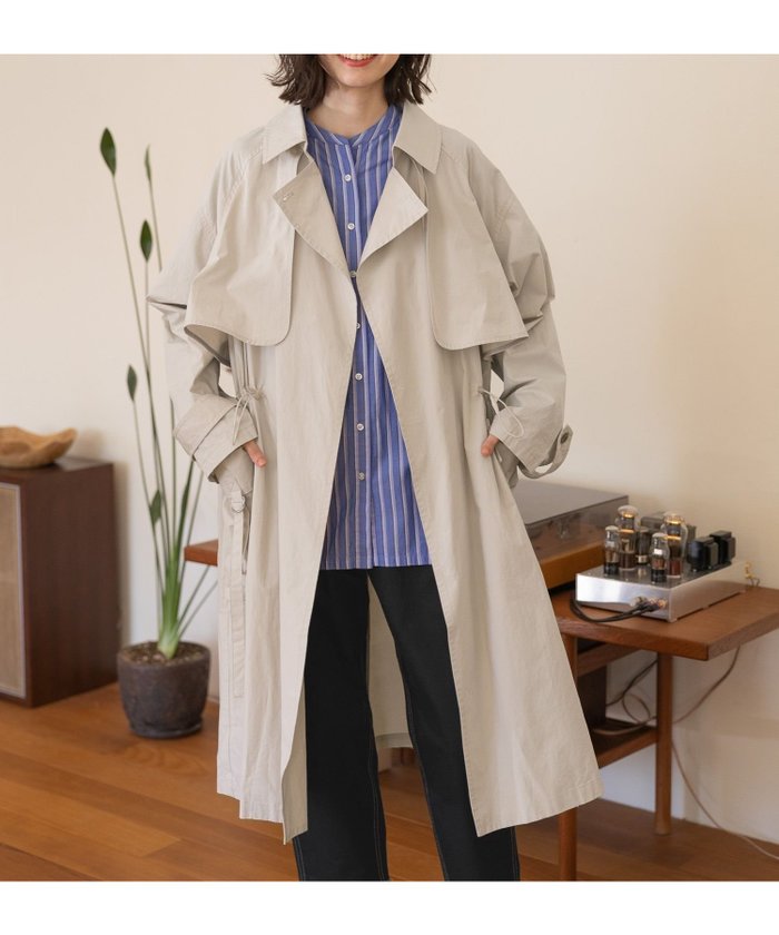 【ニコアンド/niko and】のカーゴトレンチコート インテリア・キッズ・メンズ・レディースファッション・服の通販 founy(ファニー) https://founy.com/ ファッション Fashion レディースファッション WOMEN アウター Coat Outerwear コート Coats トレンチコート Trench Coats おすすめ Recommend スウェット Sweat デニム Denim 人気 Popularity 春 Spring |ID: prp329100004560336 ipo3291000000032242676