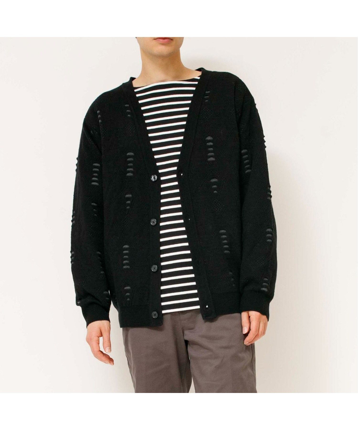 【ジョンブルプライベートラボ/Johnbull Private labo】のJohnbull/3Dニットカーディガン インテリア・キッズ・メンズ・レディースファッション・服の通販 founy(ファニー) 　ファッション　Fashion　レディースファッション　WOMEN　トップス・カットソー　Tops/Tshirt　ニット　Knit Tops　カーディガン　Cardigans　インナー　Inner　カーディガン　Cardigan　ジャカード　Jacquard　ベーシック　Basic　ポケット　Pocket　ブラック|ID: prp329100004560337 ipo3291000000032242691