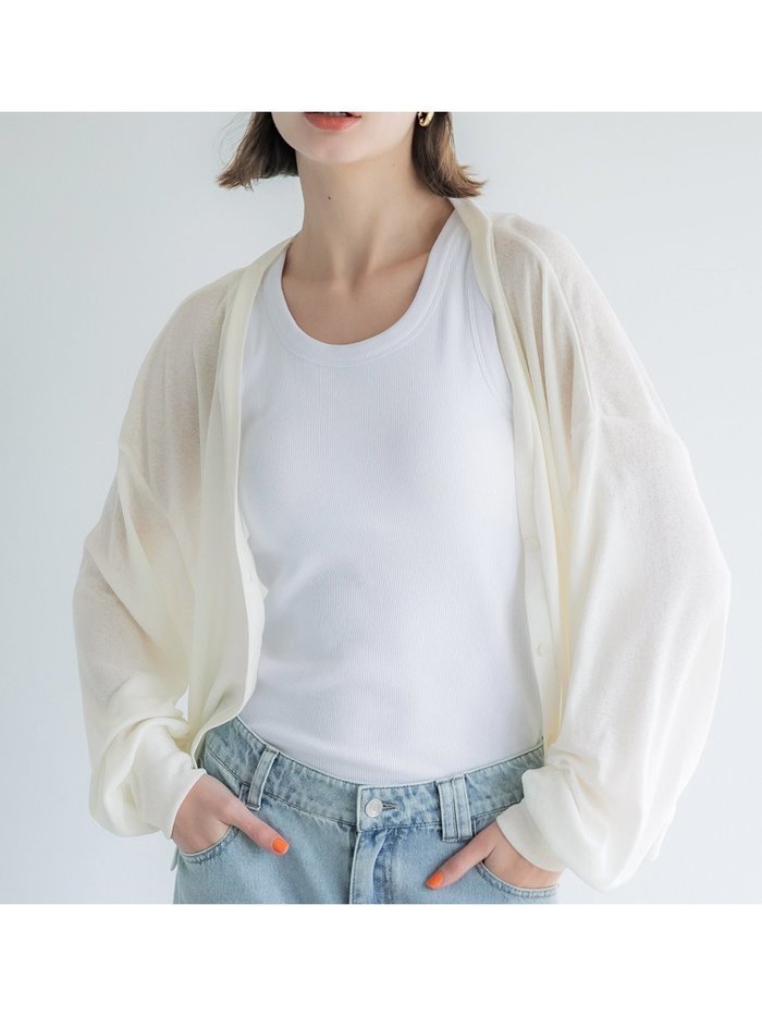 【コカ/COCA】のシアージョーゼットカーディガン インテリア・キッズ・メンズ・レディースファッション・服の通販 founy(ファニー) https://founy.com/ ファッション Fashion レディースファッション Ladies' Fashion Online トップス・カットソー Tops/Tshirt カーディガン Cardigans キャミ Cami シアー Sheer シンプル Simple ジョーゼット Georgette タンク Tank デニム Denim トレンド Trend 定番 Standard ポケット Pocket 夏 Summer |ID: prp329100004560348 ipo3291000000032647225