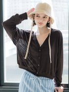 【コカ/COCA】のシアージョーゼットカーディガン Brown|ID: prp329100004560348 ipo3291000000032647228
