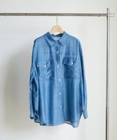【ドゥ アルシーヴ/Doux archives】のシアーデニムシャツ 人気、トレンドファッション・服の通販 founy(ファニー) ファッション Fashion レディースファッション WOMEN トップス・カットソー Tops/Tshirt シャツ/ブラウス Shirts/Blouses シアー Sheer デニム Denim トレンド Trend ベーシック Basic 夏 Summer 羽織 Haori |ID:prp329100004560354
