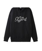 【エックスガール/X-girl】のRHINESTONE STAR CURSIVE LOGO SWEAT HOODIE BLACK|ID: prp329100004560363 ipo3291000000032242891
