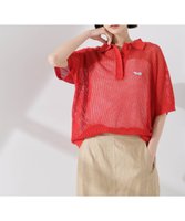 【ナノ ユニバース/nano universe】のPENNEYS別注TheFOXメッシュポロニット 人気、トレンドファッション・服の通販 founy(ファニー) ファッション Fashion レディースファッション WOMEN トップス・カットソー Tops/Tshirt ニット Knit Tops ウォッシャブル Washable かぎ針 Crochet シアー Sheer 別注 Special Order メッシュ Mesh ワンポイント One Point おすすめ Recommend 2025年 2025 2025春夏・S/S Ss,Spring/Summer,2025 |ID:prp329100004560364