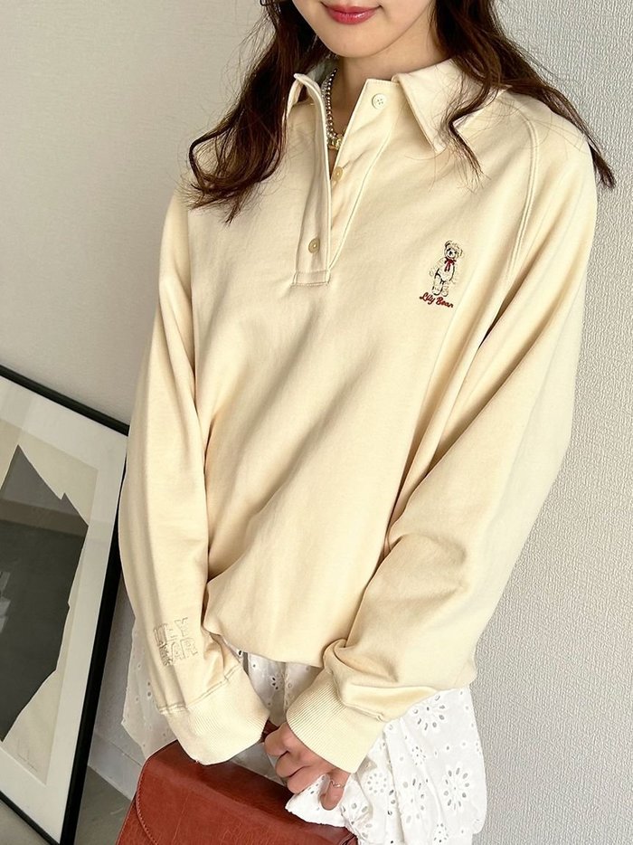 【リリーブラウン/Lily Brown】の【WEB限定カラー】Lily Bearポロスウェット インテリア・キッズ・メンズ・レディースファッション・服の通販 founy(ファニー) https://founy.com/ ファッション Fashion レディースファッション WOMEN トップス・カットソー Tops/Tshirt パーカ Sweats スウェット Sweat |ID: prp329100004560367 ipo3291000000032242907