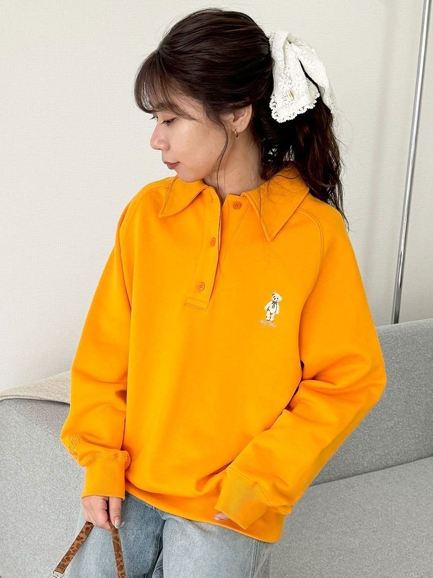 【リリーブラウン/Lily Brown】の【WEB限定カラー】Lily Bearポロスウェット インテリア・キッズ・メンズ・レディースファッション・服の通販 founy(ファニー) 　ファッション　Fashion　レディースファッション　WOMEN　トップス・カットソー　Tops/Tshirt　パーカ　Sweats　スウェット　Sweat　ORG[051]|ID: prp329100004560367 ipo3291000000032242910