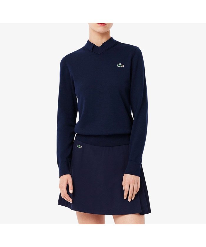 【ラコステ/LACOSTE】のクールマックスVネックゴルフセーター インテリア・キッズ・メンズ・レディースファッション・服の通販 founy(ファニー) https://founy.com/ ファッション Fashion レディースファッション WOMEN トップス・カットソー Tops/Tshirt Vネック V-Neck クラシック Classic クール Cool ゴルフ Golf セーター Sweater |ID: prp329100004560369 ipo3291000000032242916
