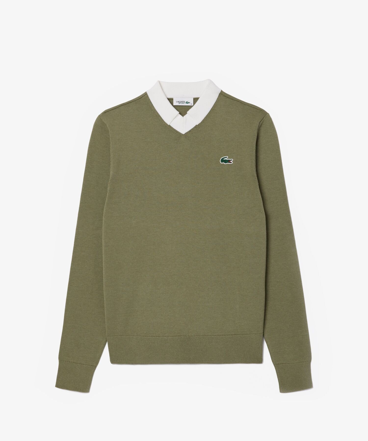 【ラコステ/LACOSTE】のクールマックスVネックゴルフセーター インテリア・キッズ・メンズ・レディースファッション・服の通販 founy(ファニー) 　ファッション　Fashion　レディースファッション　WOMEN　トップス・カットソー　Tops/Tshirt　Vネック　V-Neck　クラシック　Classic　クール　Cool　ゴルフ　Golf　セーター　Sweater　カーキ|ID: prp329100004560369 ipo3291000000032242918