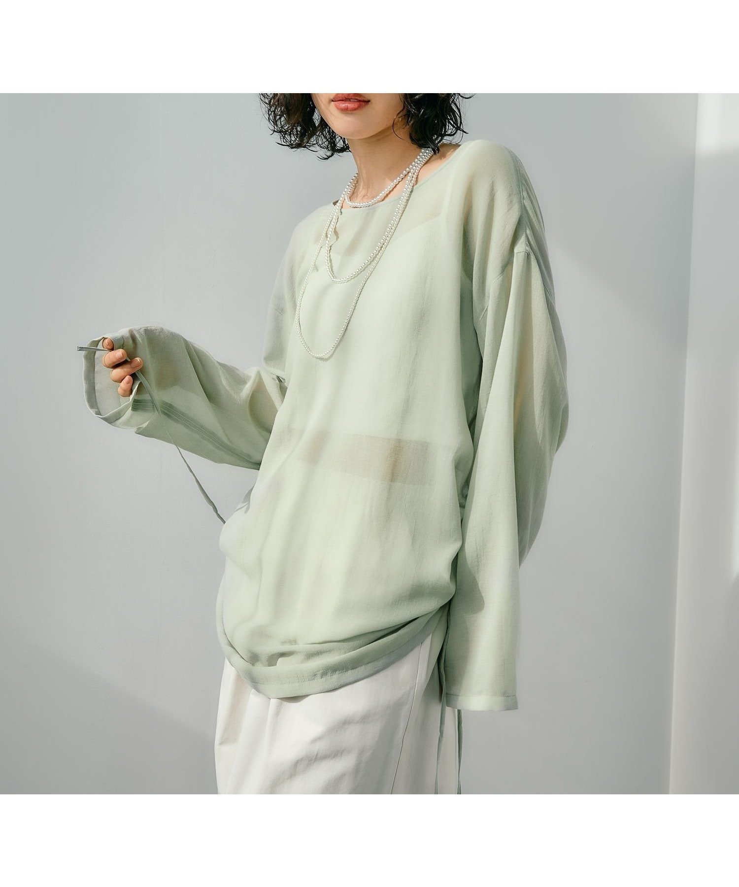 【レプシィム ローリーズファーム/LEPSIM LOWRYS FARM】の2WAYシアードロストチュニック 人気、トレンドファッション・服の通販 founy(ファニー) 　ファッション　Fashion　レディースファッション　WOMEN　トップス・カットソー　Tops/Tshirt　おすすめ　Recommend　インナー　Inner　シアー　Sheer　ショート　Short　チュニック　Tunic　春　Spring　長袖　Long Sleeve　 other-1|ID: prp329100004560371 ipo3291000000032242926