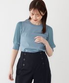 【シップス フォー ウィメン/SHIPS】のSHIPS Colors 手洗い可能 プリーツ コンビ 5分袖 ニット ライトブルー|ID: prp329100004560374 ipo3291000000032242952