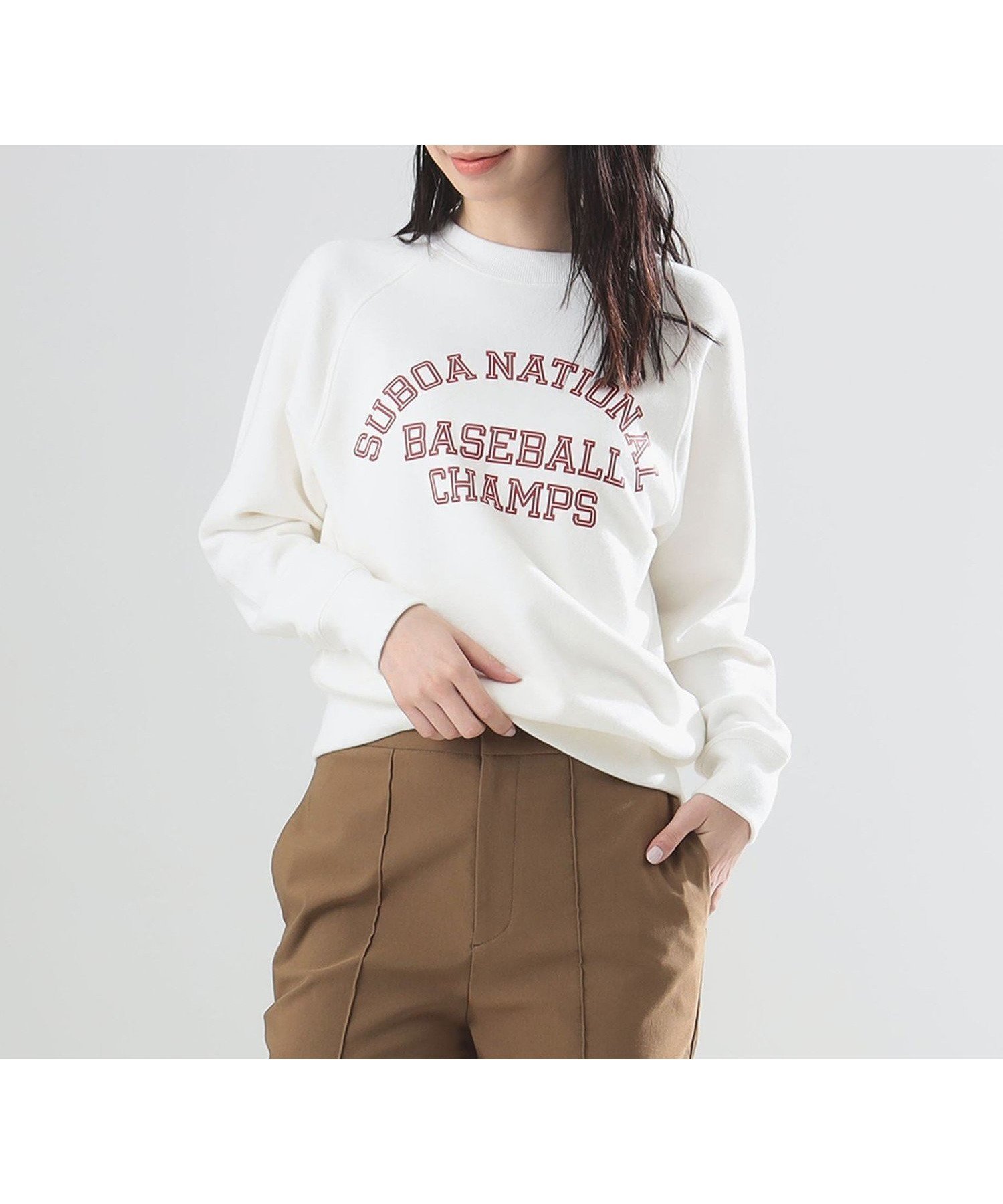 【デミルクス ビームス/Demi-Luxe BEAMS】の【4/24新規値下げ】AK+1 / ロゴ スウェット プルオーバー インテリア・キッズ・メンズ・レディースファッション・服の通販 founy(ファニー) 　ファッション　Fashion　レディースファッション　WOMEN　トップス・カットソー　Tops/Tshirt　パーカ　Sweats　プルオーバー　Pullover　スウェット　Sweat　アクセサリー　Accessories　春　Spring　コンパクト　Compact　スウェット　Sweat　メンズ　Mens　リラックス　Relax　S/S・春夏　Ss・Spring/Summer　おすすめ　Recommend　夏　Summer　OFF_WHT|ID: prp329100004560375 ipo3291000000032242955